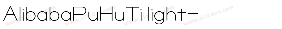 AlibabaPuHuTi light字体转换